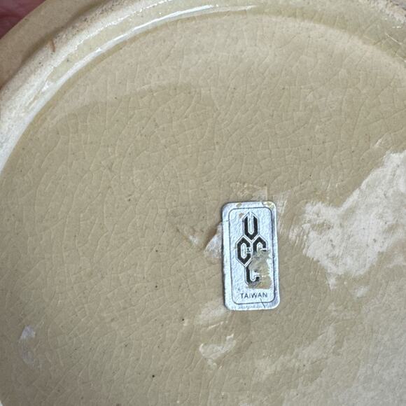 Vintage Mid Century Tan Brigantine Ships Ashtray Set of 2 - Picture 6 of 10